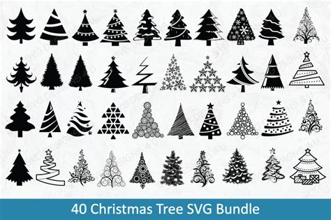 Christmas Tree Svg Bundle By Svgdesigns4u Thehungryjpeg