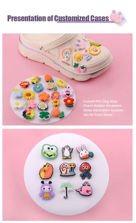 Longzhiyu New Arrival Classic Cartoon Croc Charms Wholesale Custom