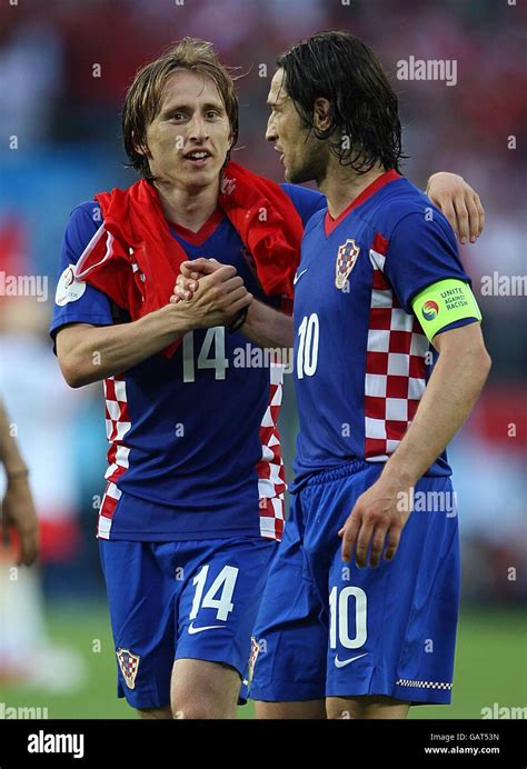 Croatias Luka Modric Celebrates Victory After The Final Whistle Hi Res