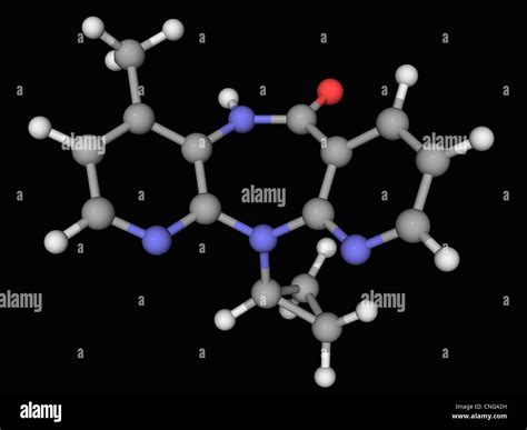 Nevirapine drug molecule Stock Photo - Alamy