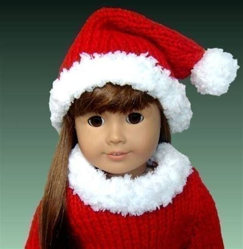 American Girl Doll Knitting Groups Knitting Pattern Mrs Claus 18 Inch Doll Fits American