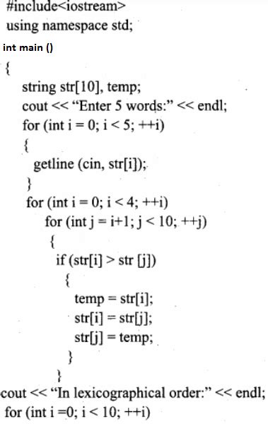 Write C Program To Sort Words In Dictionary Order C Program To Find Transpose Of A Matrix