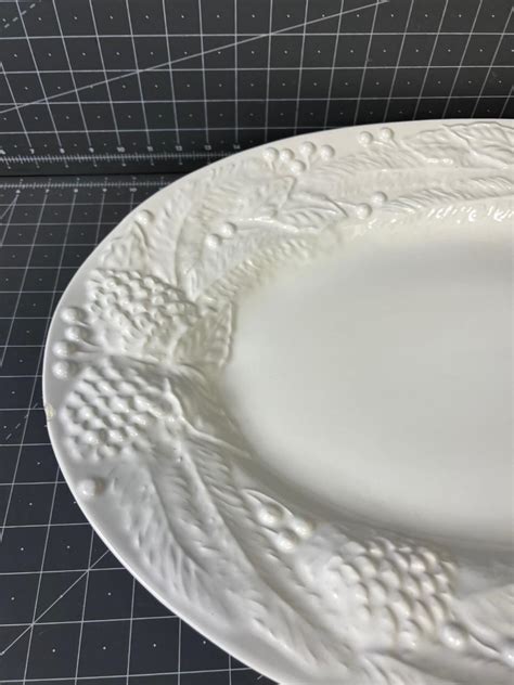 Very Large White Ceramic Platter