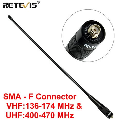 2 pièces RETEVIS RHD 771 SMA F talkie walkie antenne VHF UHF double