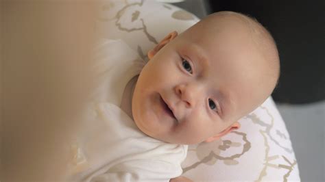 A Closeup Of A Giggling Baby Girl 28712038 Stock Video At Vecteezy