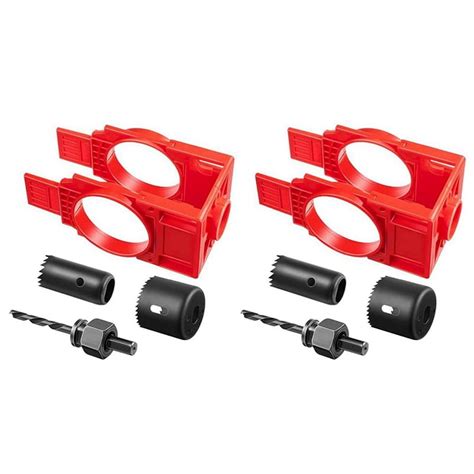 2Set Door Lock Installation Kit,Door Hole Drilling Kit for Wooden Doors