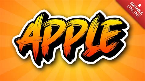 Apple Street Fighter Logo Text Effect Generator
