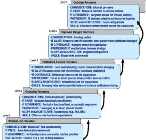 Strategic Alignment Maturity Model Luftman 2007 Therefore