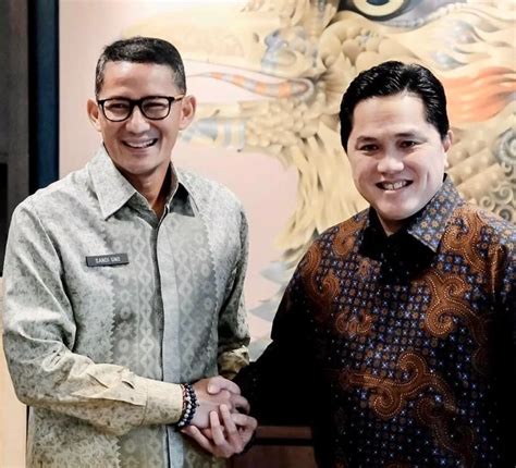 Erick Thohir Dan Sandiaga Uno Adakan Pertemuan Setelah Batal Jadi