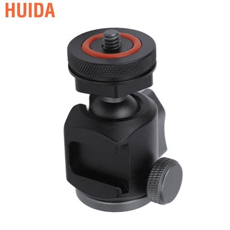 Huida Tripod Ball Head 360 Rotating 14 Hotshoe Mount Cold Shoe Adapter