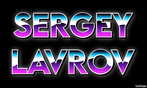 Sergey Lavrov Text Effect and Logo Design Celebrity