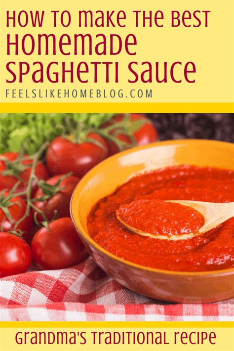 How To Make The Best Simple And Easy Spaghetti Sauce From Scratch