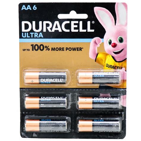 Buy Duracell Alkaline Mn1500 Lr6 Aa6 Ultra Power Battery 1 5 V Online At Best Price In India