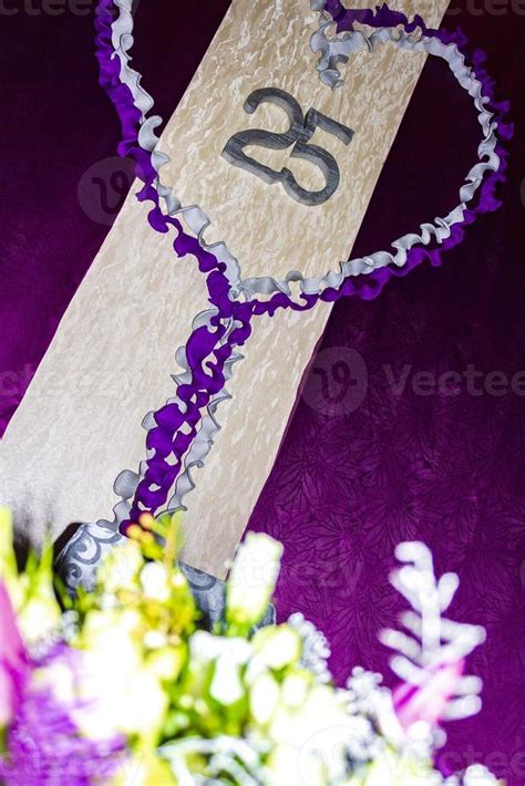 Bodas De Plata 25 Años Decoración Para Celebración En Salón 19082638 Foto De Stock En Vecteezy