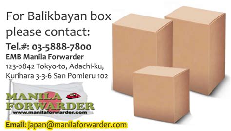 Manila Forwarder Balikbayan Box Japan