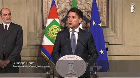 Giuseppe Conte Incaricato Per La Formazione Del Nuovo Governo Youtube