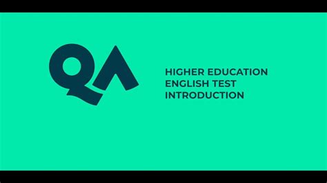 Introduction To The Qa Higher Education English Test Youtube