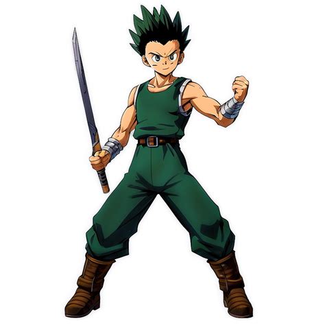 Gon Freecss In Battle Outfit Png Vfi PNG Image