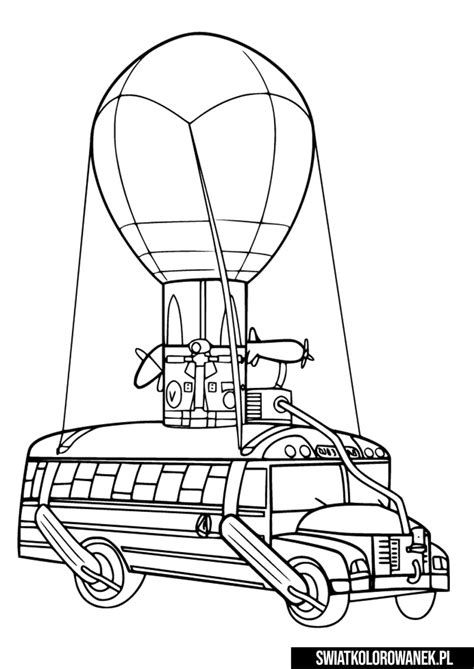 Fortnite Bus Coloring Pages