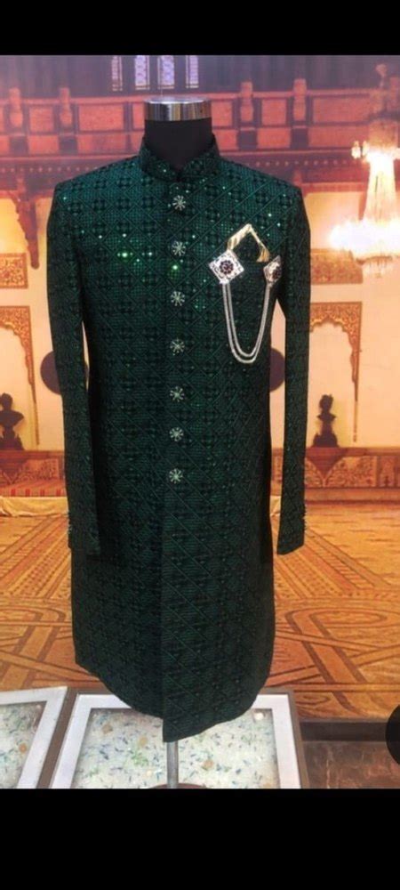 Green Indo Western Sherwani Size To At Rs Piece In New Delhi