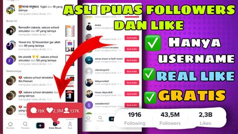 Terbaru Cara Menambah Like Dan Followers Tiktok Gratis Youtube