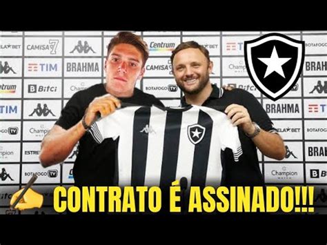 CONTRATO ASSINADO ATÉ 2027 BOTAFOGO ACERTA CONTRATAÇÃO NOVO