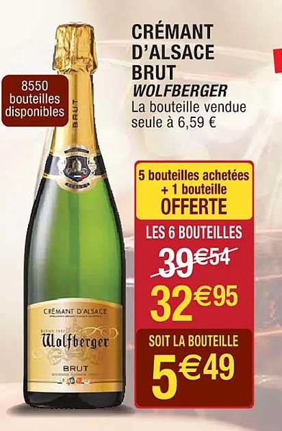 Promo Crémant D alsace Brut Wolfberger chez Cora iCatalogue fr