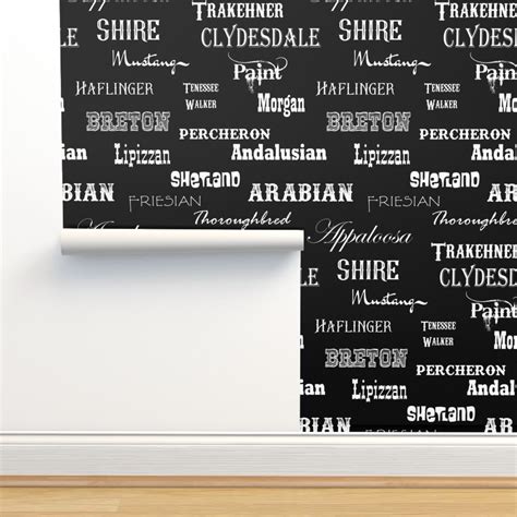 horse breeds Wallpaper | Spoonflower