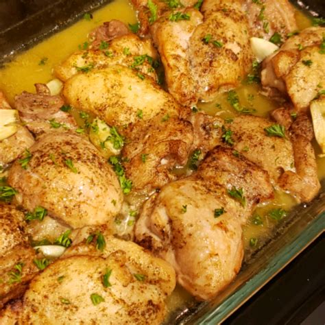 Baked Lemon Butter Chicken Thighs Recipe Allrecipes