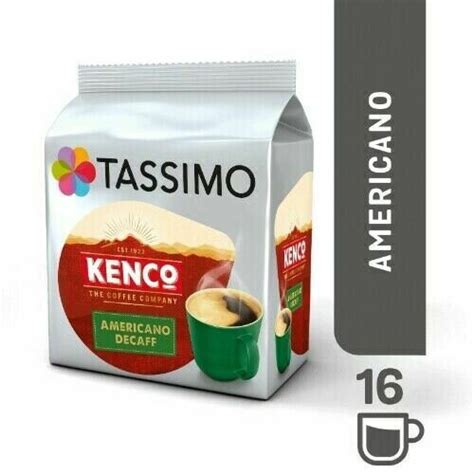 Tassimo Kenco Americano Decaf Coffee Pods Pack Of 5 80 Drinks On Onbuy