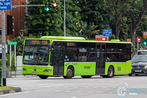 Bus 136 Go Ahead Singapore Mercedes Benz Citaro SBS6493Y Land