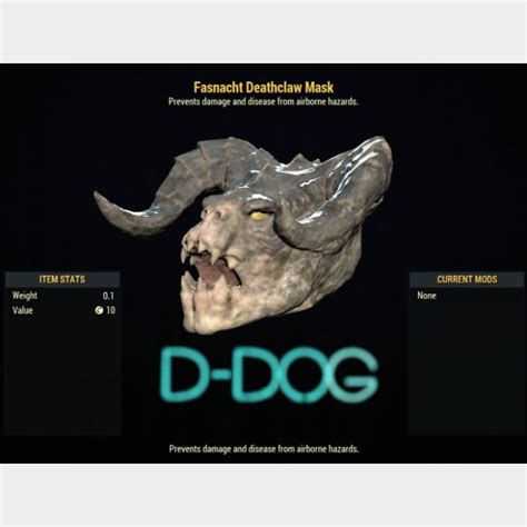 Apparel Deathclaw Mask Game Items Gameflip