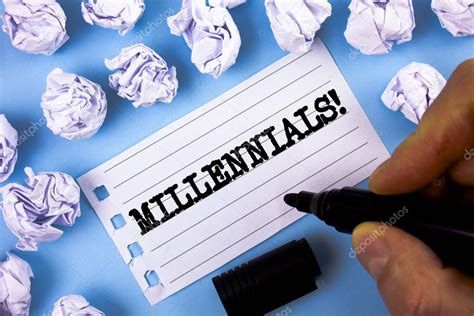 Texto De Escritura De Palabras Millennials Motivational Call Concepto