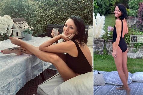 Martine Mccutcheon 45 Looks Incredible In Backless Swimsuit As She