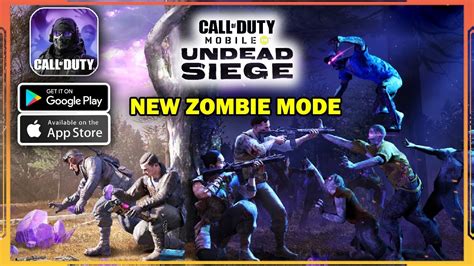 Call Of Duty Mobile Undead Siege Gameplay New Zombie Mode Youtube