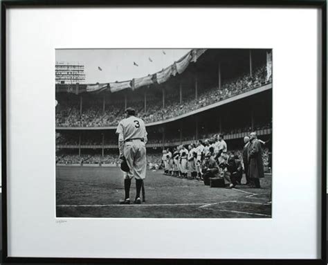 The Babe Bows Out Nat Fein Print Signed By Fein