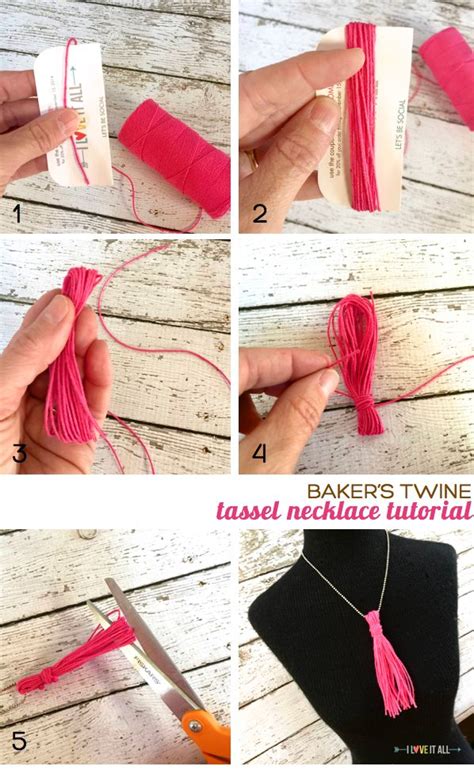 Tassel Necklace Tutorial Tassel Necklace Necklace Tutorial Tassels