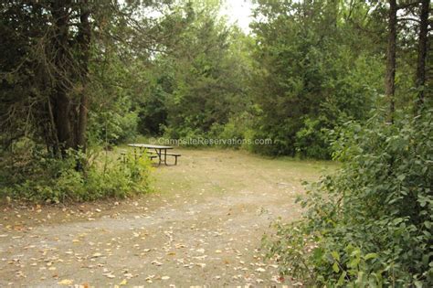 Photo of Campsite 160 in Bedrock Campground at Ferris Provincial Park, Ontario, Canada