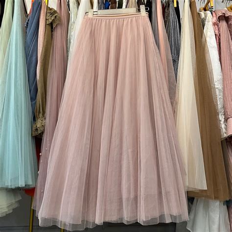 Jual Tutu Pearl Rok Panjang Prisket Tutu Mutiara Skirt Tille Halus