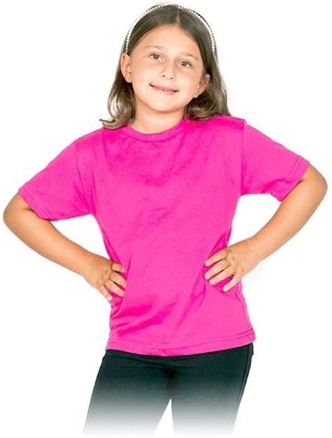 Camiseta Infantil Básica Lisa Algodão Cores Unissex Rosa no Elo7