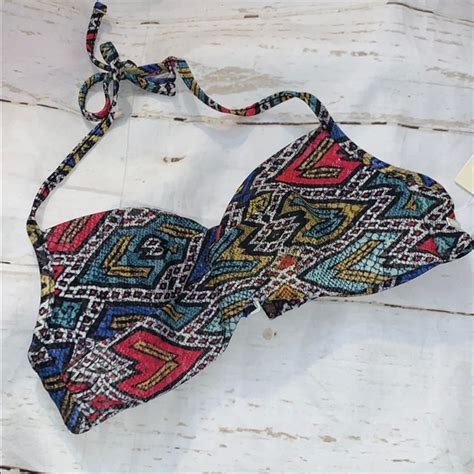 Roxy Swim Roxy Womens Poetic Mexican Wrap Bikini Set Poshmark