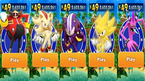 Sonic Dash Super Shadow Vs Darkspine Vs Super Sonic All Bosses Zazz