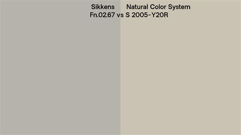 Sikkens Fn 02 67 Vs Natural Color System S 2005 Y20r Side By Side