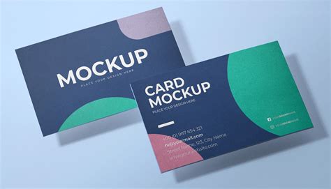 Free Visiting Business Card Mockup PSD | Mockuptree