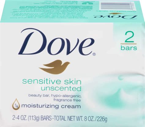 Dove Sensitive Skin Unscented Hypo Allergenic Beauty Bar 4