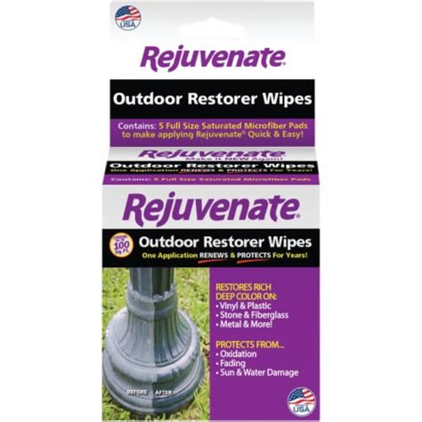 Rejuvenate Restorer Unscented 4 In. x 4 In. Wipes (5-Count) RJRESTWIPES ...