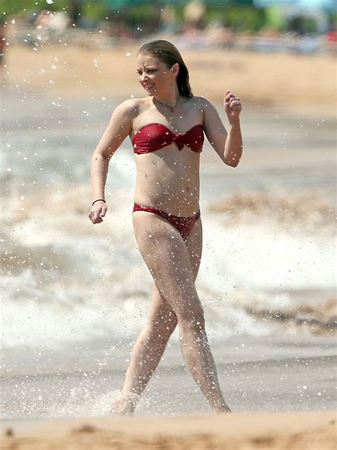 Elisabeth Harnois In Red Bikini At The Beach May 2015 CelebMafia