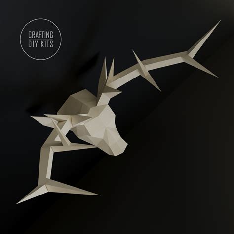 Deer Low Poly Type 1 Etsy