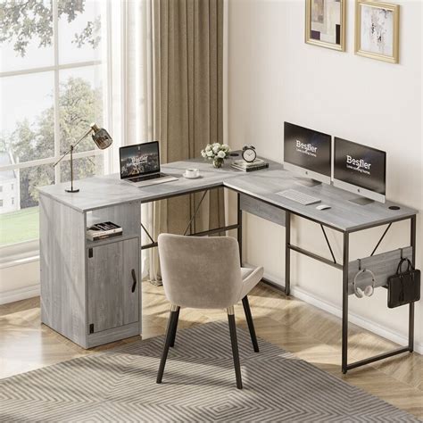 Attractive Reclaimed Wood L Shaped Desk Foter
