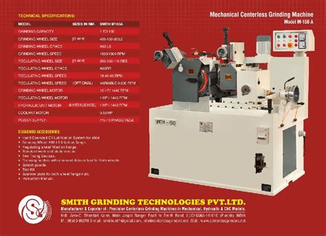 Smith M Mechanical Centerless Grinder Voltage At Best Price